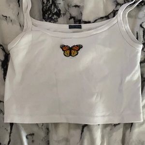 brandy melville butterfly tank top